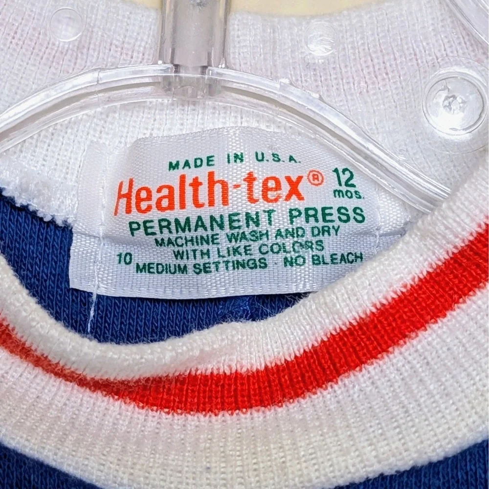 Vintage Health-Tex 80s Romper Striped One Piece Jumper 12‎ Months